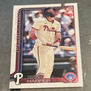 Topps Bryce Harper Phillies Card - Cream and Red